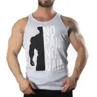 No Pain No Gain Tank Top Atlet Buz Mavisi